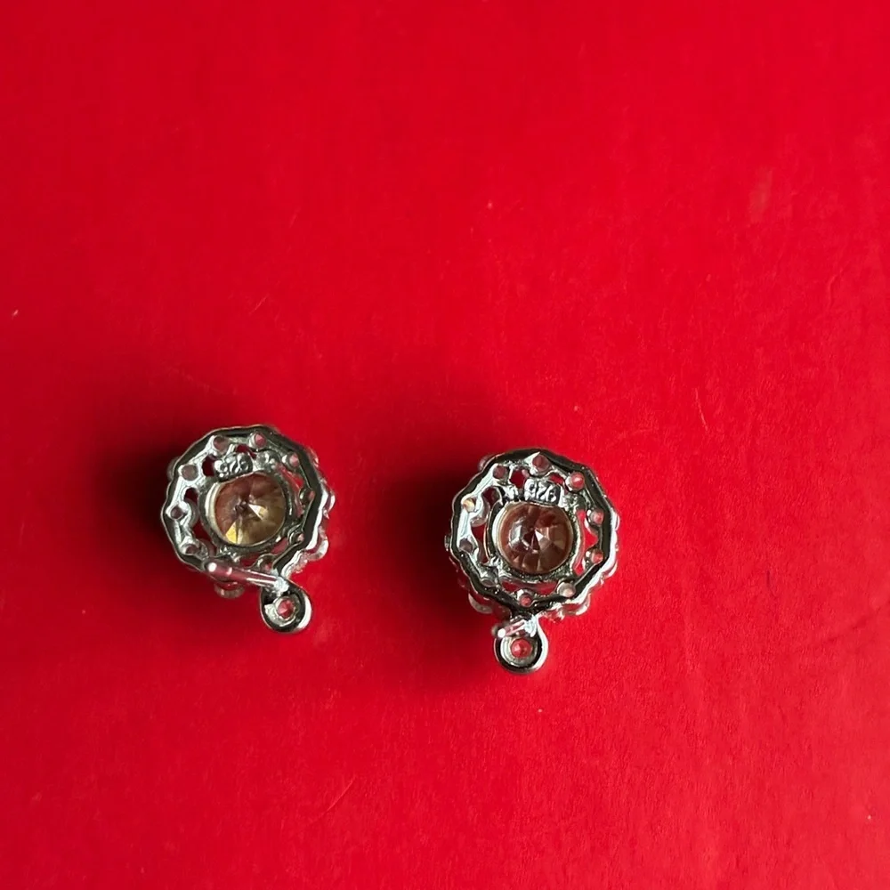 925 Silver Earrings,Elegant Silver and Gold Stud Earrings